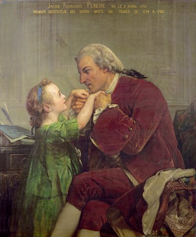 Jacob Rodrigues Pereire (1715-80) 1861 by Jules Eugene Lenepveu
